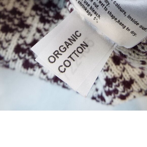 Holebrook Sweden Burgundy Nordic Cotton Sweater Size Small - Picture 8 of 9